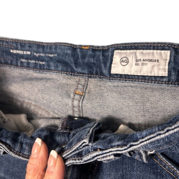 Ag Adriano Goldschmied Alexis Slim High Rise Sz 29R - Picture 10 of 14